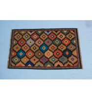 Size 8'x5' ft Cotton Rug.(katoenen tapijten)multi color.can be used both side.usd for/bed room/living room/kids room/office/design hall/etc.