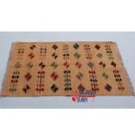 2.5x4 Handwoven Golden Rug – Eco-Friendly, Colorful Traditional Accent for Home Décor