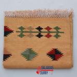 2.5x4 Handwoven Golden Rug – Eco-Friendly, Colorful Traditional Accent for Home Décor