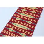 Multiple Sizes Cotton Multiple Sizes Red And Golden Yellow Runner Rug - Flat Woven Washable Runner Kilim