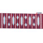 Multiple Sizes Cotton Modern Red And White Hand Woven Runner Rug- Flat Woven Washable Runner Kilim