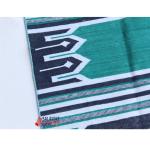 Multiple Sizes Cotton Modern Dark Green , Black And White Hand Woven Runner Rug- Flat Woven Washable Runner Kilim