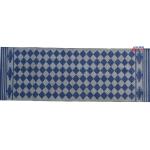 Multiple Sizes Cotton Dark Blue And Grey Modern Hand Woven Runner Rug- Flat Woven Washable Runner Killim