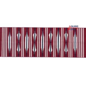 Multi Size Red And White Modern Striped Cotton Handmade Runner Rug- Washable Runner Kilim