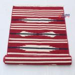 Multi Size Red And White Modern Striped Cotton Handmade Runner Rug- Washable Runner Kilim