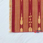 Multi Size Dark Red And Golden Yellow Modern Striped Cotton Handmade Runner Rug- Washable Runner Rug