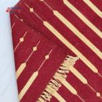 Multi Size Dark Red And Golden Yellow Modern Striped Cotton Handmade Runner Rug- Washable Runner Kilim