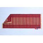 Multi Size Dark Red And Golden Yellow Modern Striped Cotton Handmade Runner Rug- Washable Runner Kilim