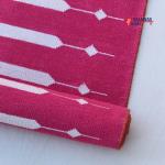 Multi Size Pink And White Modern Striped Cotton Handmade Runner Rug- Washable Runner Kilim