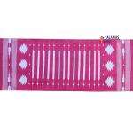 Multi Size Pink And White Modern Striped Cotton Handmade Runner Rug- Washable Runner Kilim