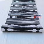 Multi Size Black And off White Modern Striped Cotton Handmade Runner Rug- Reversible Runner Kilim