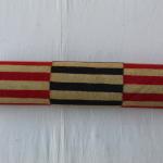 Multi Size Red, Black And Golden Yellow , Blue Modern Striped Cotton Hand Woven Runner Rug- Reversible Runner Kilim