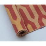 2x6 Cotton Hand Woven Runner- Red and Golden Yellow Tie-Dye Washable Rug Runner Flat Weave Runner Kilim