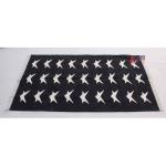 3x5 Handwoven Traditional Rug - Black And White Star Area Eco Friendly Rug For Home Decor