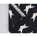 3x5 Handwoven Traditional Rug - Black And White Star Area Eco Friendly Rug For Home Decor