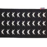 3x5 Handwoven Traditional Rug - Black And White Star Area Eco Friendly Rug For Home Decor