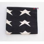 3x5 Handwoven Traditional Rug - Black And White Star Area Eco Friendly Rug For Home Decor