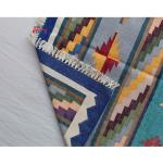 3x5 Handwoven Traditional Rug - Colorful Star Design Area Eco Friendly Rug For Home Decor