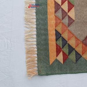 3x5 Handwoven Traditional Rug - Colorful Area Eco Friendly Rug For Home Decor