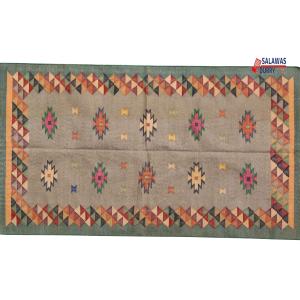 3x5 Handwoven Traditional Rug - Colorful Area Eco Friendly Rug For Home Decor