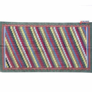 3x5 Handwoven Traditional Rug - Colorful Area Eco Friendly Rug For Home Decor