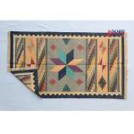 3x5 Handwoven Traditional Rug - Grey Star Design Area Eco Friendly Rug For Home Decor