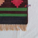 3x5 Handwoven Traditional Rug - Flat Woven Cotton Rug, Multi Color, Indian Cotton Rug