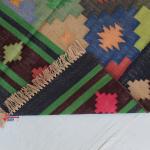 3x5 Handwoven Traditional Rug - Flat Woven Cotton Rug, Multi Color, Indian Cotton Rug