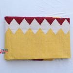 4x6 Handwoven Traditional Rug - Flat Woven Yellow and Red Cotton Rug Kilim