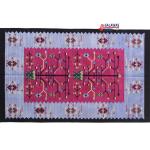 4x6 Cotton Dark Pink and Blue Rug - Premium design Eco Friendly Rug For Home Decor