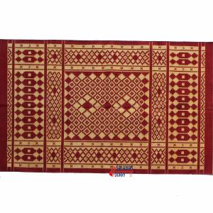 4x6 Red And Golden Yellow Handmade Rug- Hand Woven High Quality Cotton Flatweave Kilim