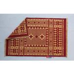 4x6 Red And Golden Yellow Handmade Rug- Hand Woven High Quality Cotton Flatweave Kilim