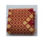 4x6 Red And Golden Yellow Handmade Rug- Hand Woven High Quality Cotton Flatweave Kilim