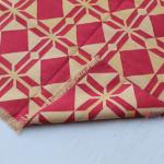 4x6 Dark Pink And Golden Yellow Handmade Rug- Hand Woven High Quality Cotton Flatweave Kilim