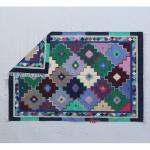 4x6 Handwoven Traditional Rug - Flat Woven Cotton Rug, Eye-catching Rug, Indian Cotton Rug