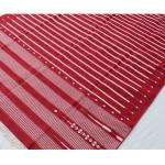 6x9 Handwoven Traditional Rug - Red And White Hand Woven Stripes High Quality Cotton Flatweave Rug