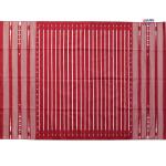 6x9 Handwoven Traditional Rug - Red And White Hand Woven Stripes High Quality Cotton Flatweave Rug