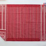 6x9 Handwoven Traditional Rug - Red And White Hand Woven Stripes High Quality Cotton Flatweave Rug