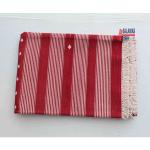 6x9 Handwoven Traditional Rug - Red And White Hand Woven Stripes High Quality Cotton Flatweave Rug