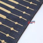 6x9 Handwoven Traditional Rug - Dark Blue And Golden Yellow Hand Woven Stripes High Quality Cotton Flatweave Rug