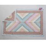 6x9 Handwoven Traditional Rug - Zig Zag Light Area Eco Friendly Rug For Home Decor