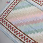 6x9 Handwoven Traditional Rug - Zig Zag Light Area Eco Friendly Rug For Home Decor